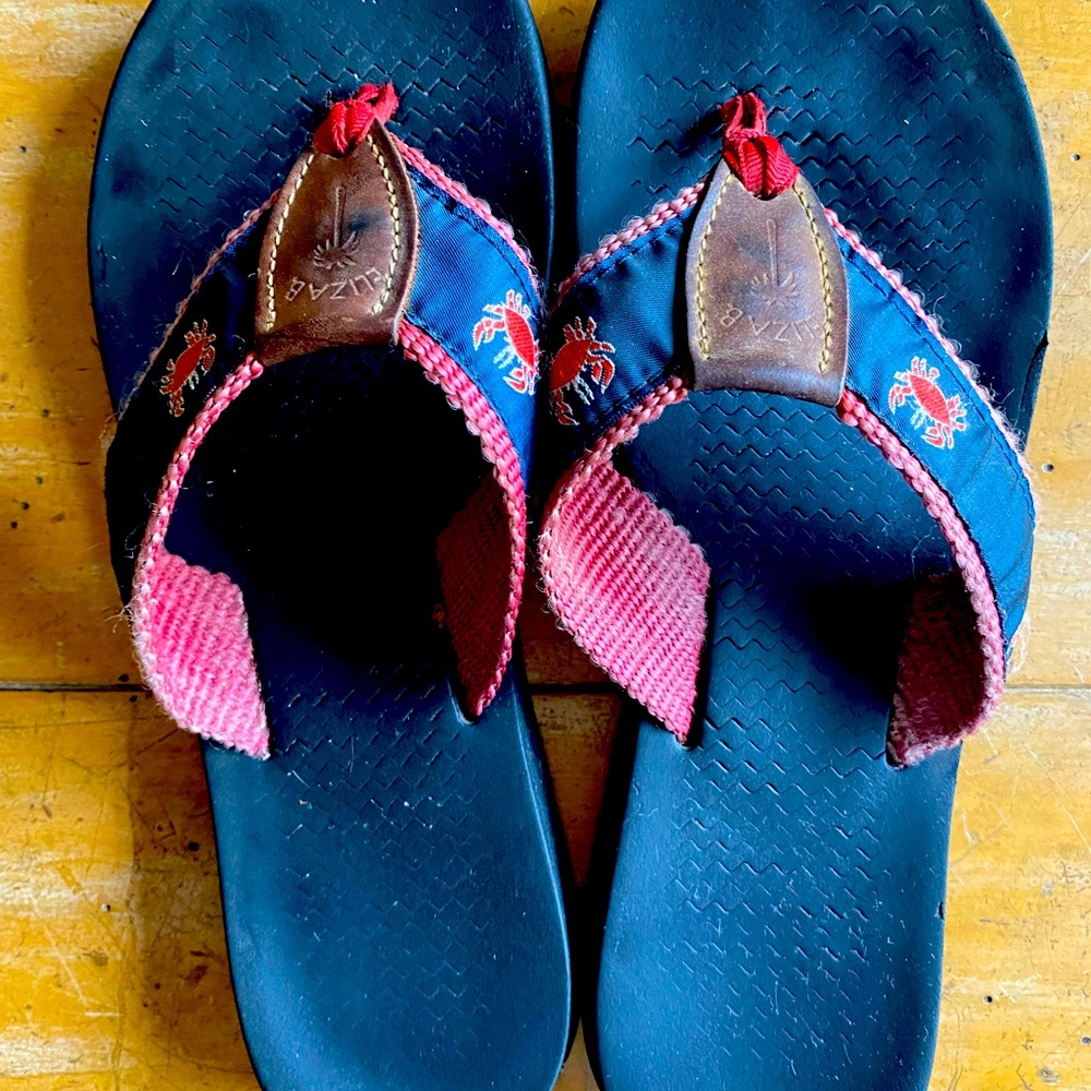 Eliza B flip flops, size 10